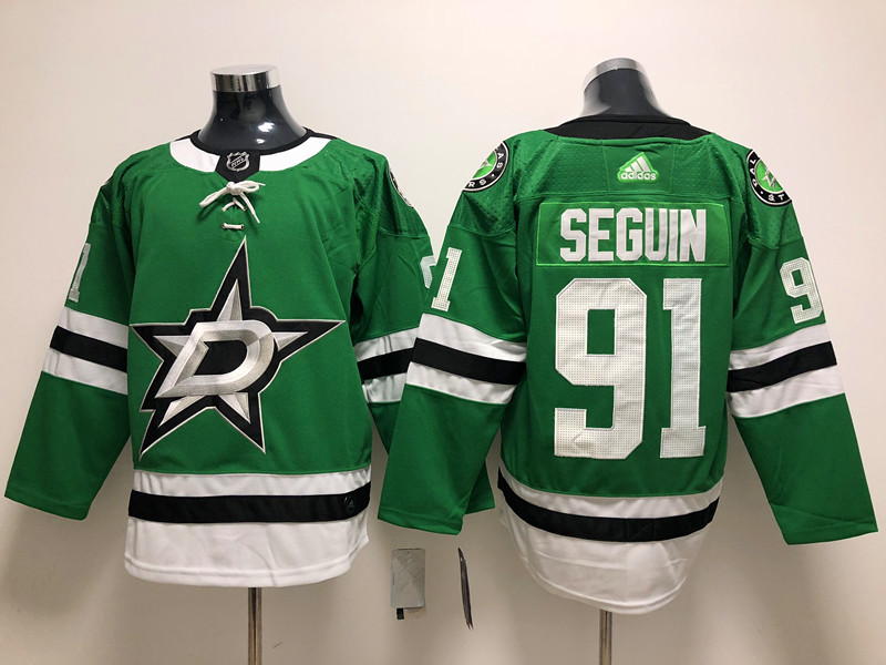 Men's Dallas Stars Tyler Seguin #91 Kelly Green Home Breakaway Jersey